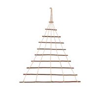 Floranica Holzleiter für Adventskalender  60 x 70 cm - Holz Aufhängen von Weihnachtsschmuck