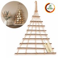 Weihnachtsschmuck Weihnachtsdeko 70 cm Hoch - Holzleiter für Adventskalender Tannenbaum aus Ästen