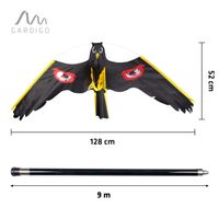 Vogel-Abwehr "Drachen" mit 9 m Stab