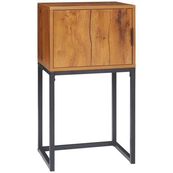 Konsolentisch, Flurtisch mit Schrank, Sofatisch im Industriedesign Natur