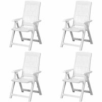 Tampa SET 4x Klappsessel weiß
