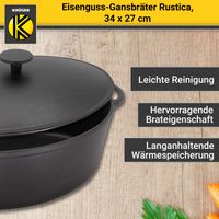 Eisenguss Gansbräter RUSTICA, 34 cm
