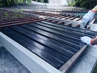 Profil-/Trapezblech - 12er-Set, ca. 117 cm x 57 cm - Anthrazit