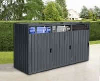 Mülltonnenbox CUBO - 3x 240 L