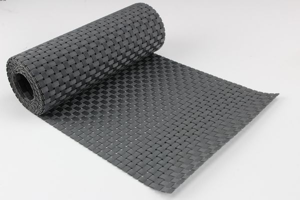 10 Stück Sichtschutzstreifen Rattan anthrazit