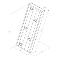 Kletterwand Grau/weiß