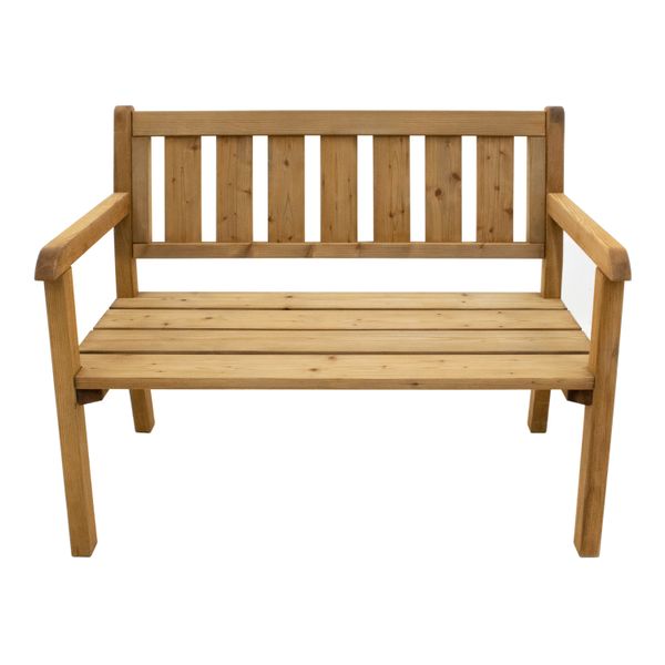 Charlotte Gartenbank aus Holz 110 cm - Braun