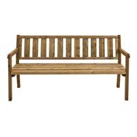 Charlotte Gartenbank aus Holz 170 cm - Braun