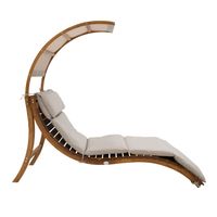 Salina Liegestuhl mit Sonnenschirm Beige