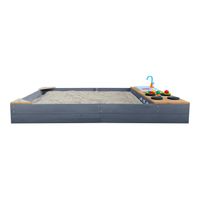 Kelly Sandkasten mit Spielküchenzeile Grau/braun