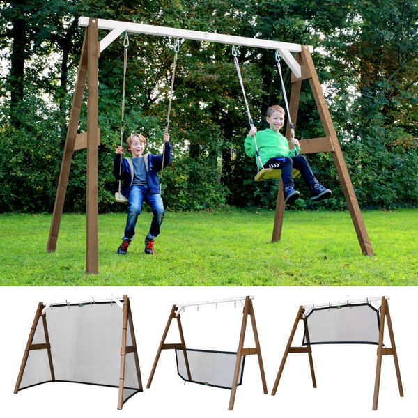 4-in-1 SportsFun Braun/weiß