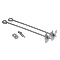 Doppel-Anbauschaukel Braun