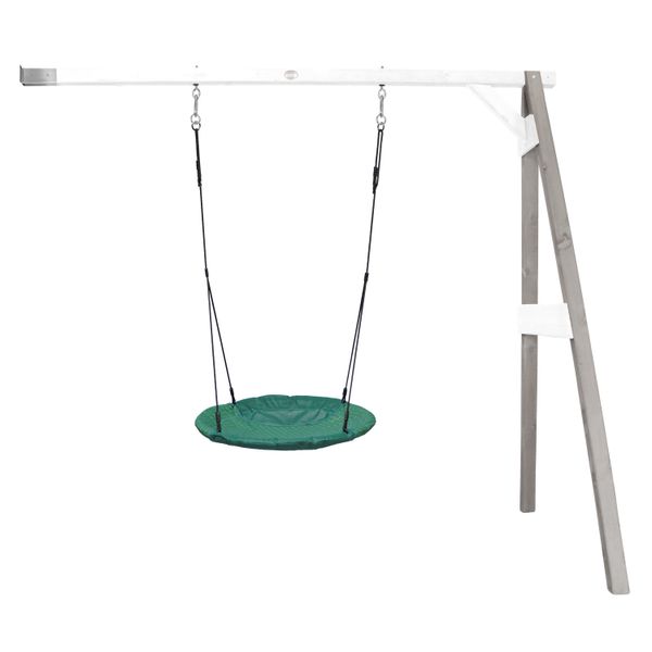 Nest-Anbauschaukel Summer Grau/weiß