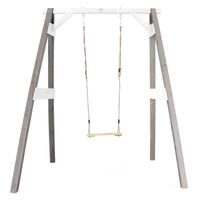 Einzelschaukel Grau/Weiß