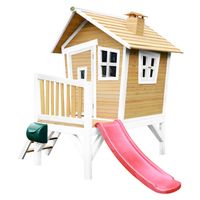 Robin Spielhaus Braun/Weiß - Rote Rutsche
