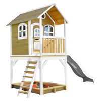 Sarah Spielhaus Braun/weiß mit Weiße Rutsche