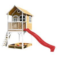 Sarah Spielhaus Braun/weiß mit Rote Rutsche