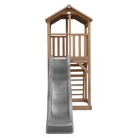 Beach Tower Spielturm Braun - Graue Rutsche