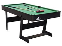 Hustle XL faltbarer Billardtisch Schwarz/grün