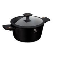 BH/7086 Monaco Collection Kasserolle in Schwarz mit Deckel Topf Durchmesser 20 cm