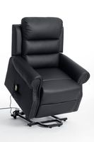 Elektrisch verstellbarer Relaxsessel - ca. 89 cm x 88 cm x 103,5 cm - Schwarz in Lederoptik