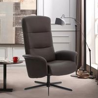 Moderner Relaxsessel mit Drehfunktion - Braun