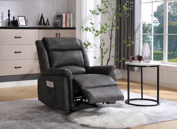 Relaxsessel mit verstellbare Rückenlehnen - Dunkelgrau
