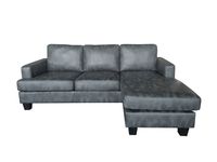 Happy Home Ecksofa in Vintage Optik grau 