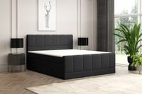 Boxspringbett Dublin mit Bettkasten Taschenfederkern 180x200cm Schwarz