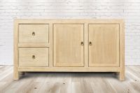 Kommode 154x41x85 cm im Vintage Style aus Vollholz handgefertigt Kieferholz standsicher und stabil