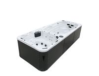 Swim Spa 580x230x135 cm für bis zu 8 Personen Doppelfilter-System verstellbarer Wasserfall 4800 L