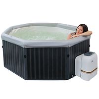 MSpa PureHaven Whirlpool 193x193x76 cm aufblasbar 6 Personen Filter & Abdeckung