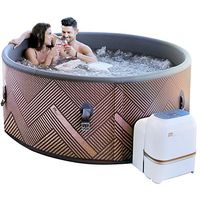 MSpa PureHaven Whirlpool 173x173x70 cm aufblasbar 6 Personen Filter & Abdeckung