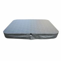 Thermoabdeckung 230x230 cm verschließbar mit Schnallen windsicher perfektes Ablaufsystem für Regen und Schnee faltbar in der Mitte