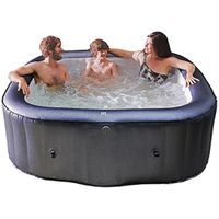 MSpa PureHaven Whirlpool 185x185x68 cm aufblasbar 6 Personen Filter & Abdeckung