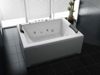 Whirlpool 180x142 cm Heizung, Licht, Wasserfall, Bluetooth-Soundsystem