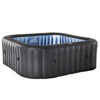 MSpa PureHaven aufblasbarer Whirlpool 158x158x68 cm für 4 Personen selbstreinigend inkl. Filterkatuschen und Abdeckung Leergewicht 24 kg