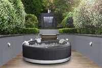 MSpa PureHaven Whirlpool 204x204x70 cm aufblasbar 6 Personen Filter & Abdeckung