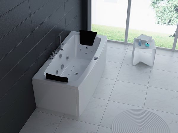 Whirlpool 170x80 cm Heizung Reinigungsprogramm & Lichttherapie Bluetooth-fähiges Soundsystem