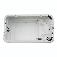 Swim Spa 400x230x131 cm Gegenstrom, 21 Düsen, UV-Desinfektion, Farblicht