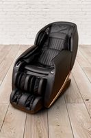 Massage-Sessel 180x77x55 cm Bluetooth, USB, Sprachsteuerung, PU-Leder schwarz