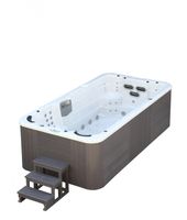 Swim Spa 445x230x131 cm 8 Personen, Wasserfall, UV, Doppelfilter, 5100 L