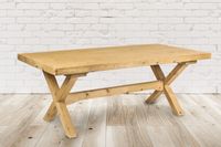 Massivholztisch 160x100x76 cm Kiefer, rustikal, handgefertigt, Vintage-Design