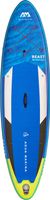 Aqua Marina SUP Board 320x81cm mit Reißverschlussrucksack Double Action-Pumpe LIQUID AIR V1 Paddel Einschub-Mittelfinne Sicherheitsleine Blau