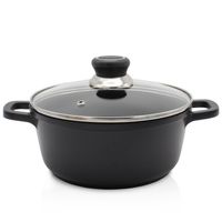 Aluguss Fleischtopf DELTA mit Deckel, 24 cm