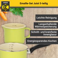 Emailliertes Topf-Set JUIST, 5tlg.