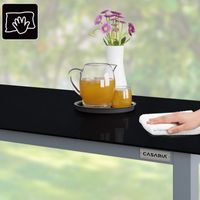 Casaria Gartentisch Bern Silber Alu 190x90x75cm