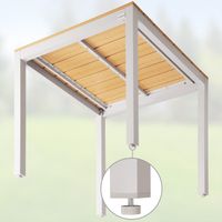 Casaria Garten-Sitzgruppe Bern 5-tlg. Creme Alu WPC