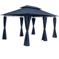 Pavillon Topas Blau 3x4m UV-Schutz 50+
