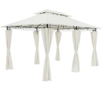 Pavillon Topas Creme 3x4m UV-Schutz 50+